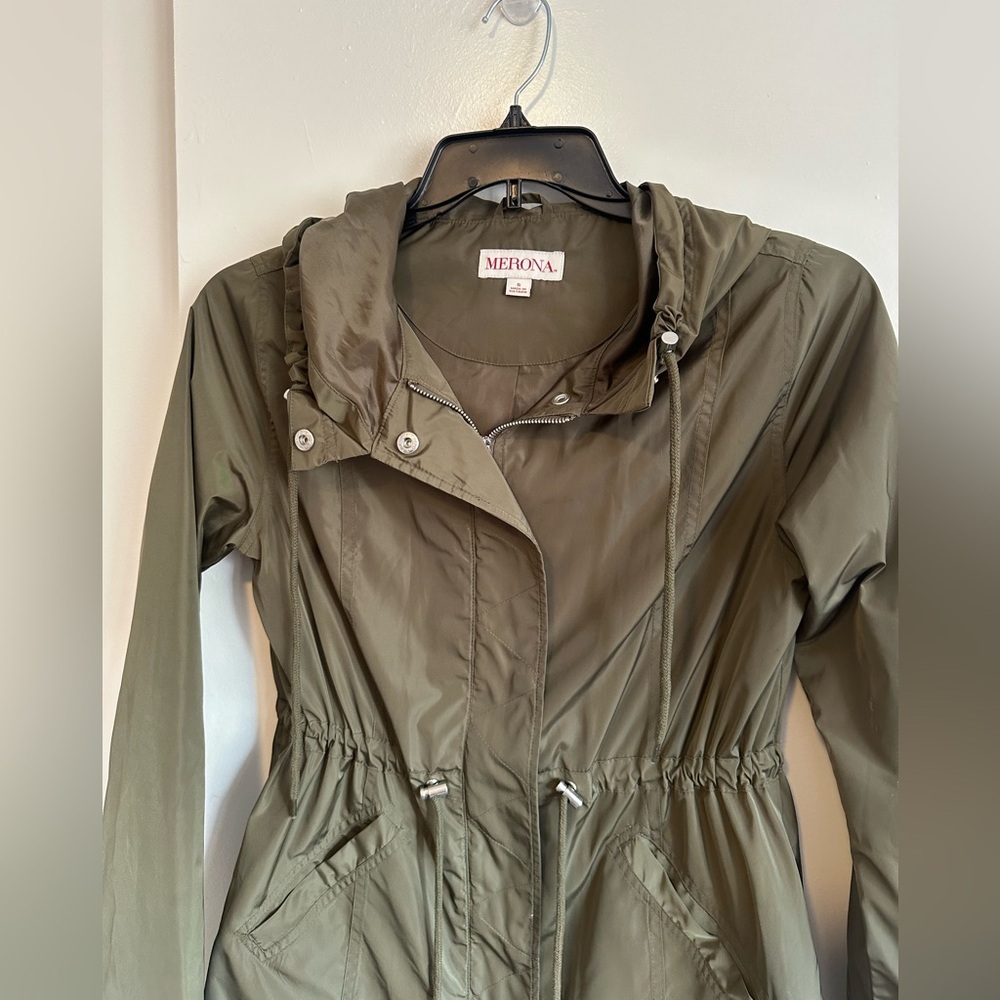Merona Khaki Utility Jacket with Hood - Picture 2 of 7